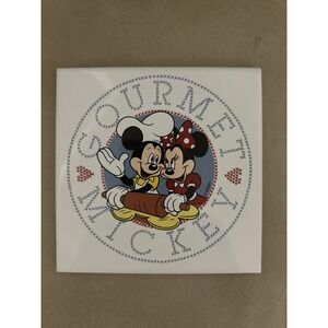 Vintage Disney Mickey & Minnie Mouse Trivette Tile Trivet Wall‎ Decor Ceramic